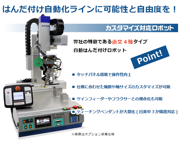 はんだ付けロボット（カスタマイズ対応ロボット MINIMAX Ⅴ(TX-861)の画像