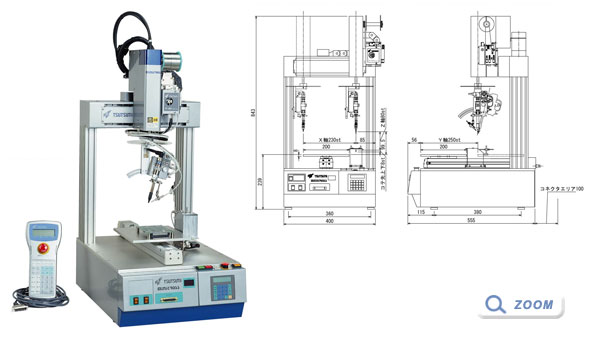 はんだ付けロボット（高性能コンパクトツール）MINICROSS TX-831の画像